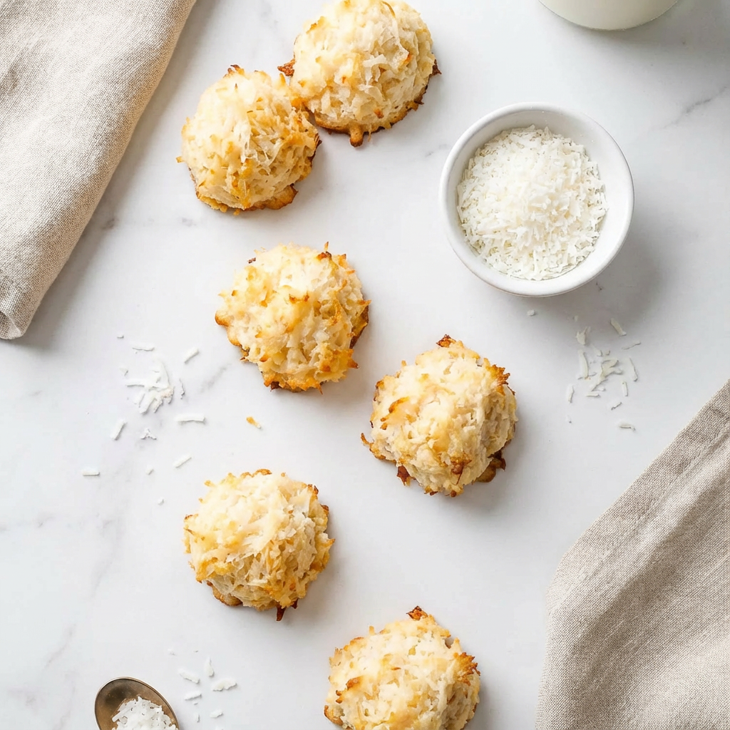 Perfect Coconut Macaroons: Chewy, Golden, and Dipped in Chocolate