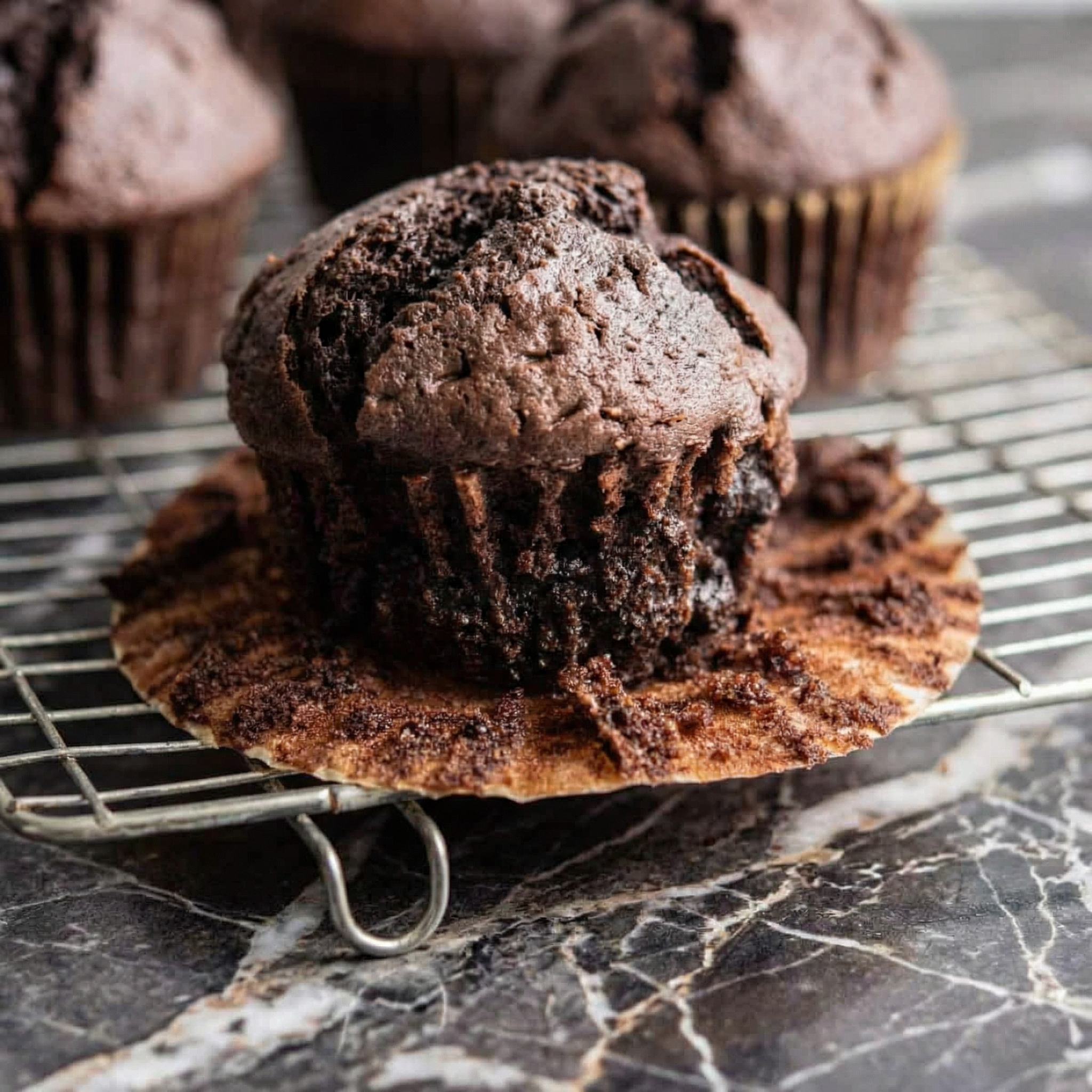 Rich, Fudgy & Bakery-Style: Double Chocolate Sourdough Muffins You’ll Want on Repeat