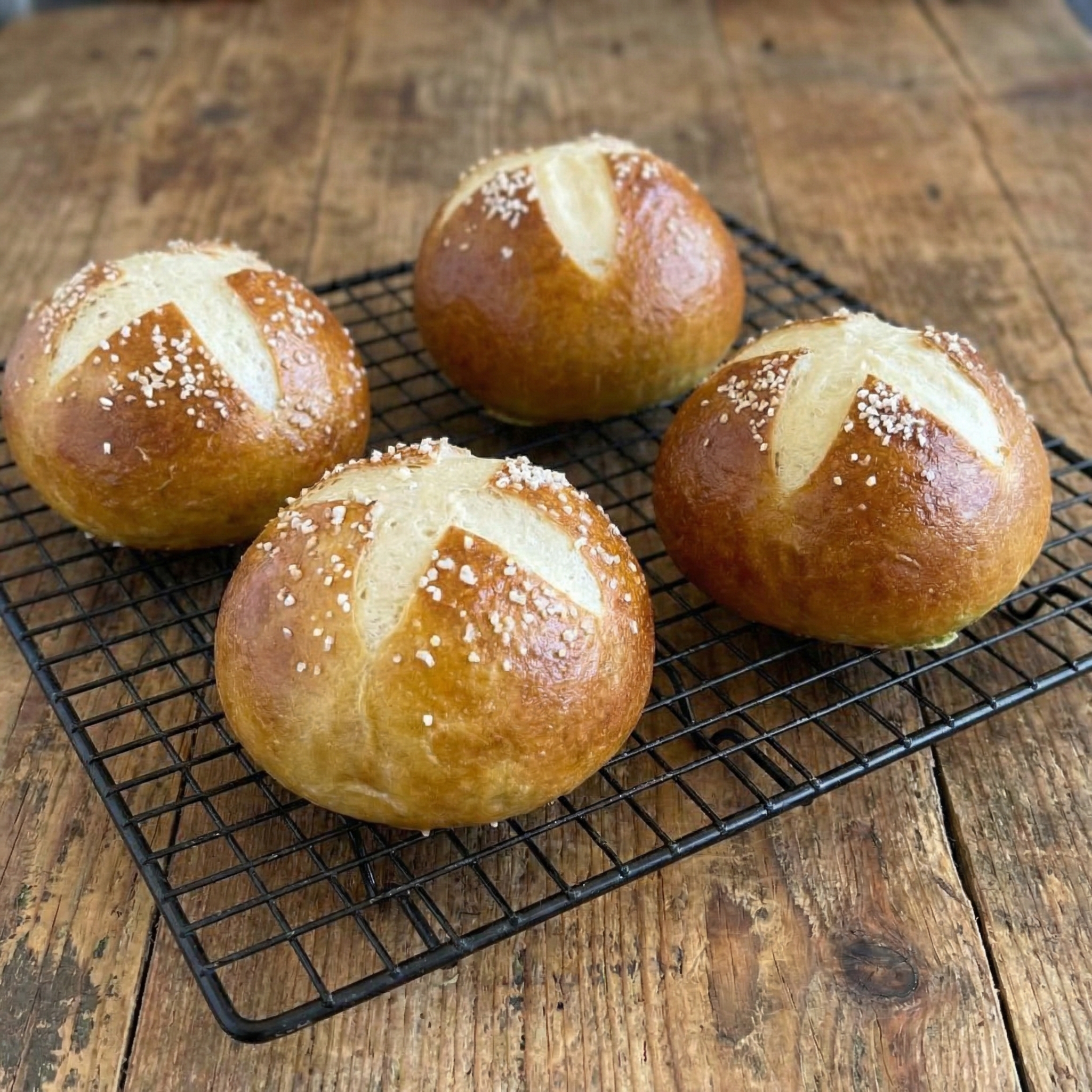 Chewy, Golden & Bakery-Worthy: Homemade Sourdough Pretzel Rolls