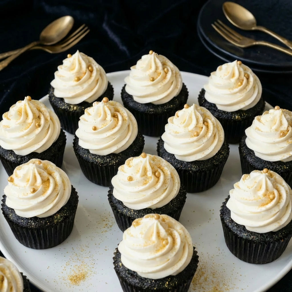 Black Velvet Cupcakes: Dramatic, Deep Chocolate with Cream Cheese Frosting