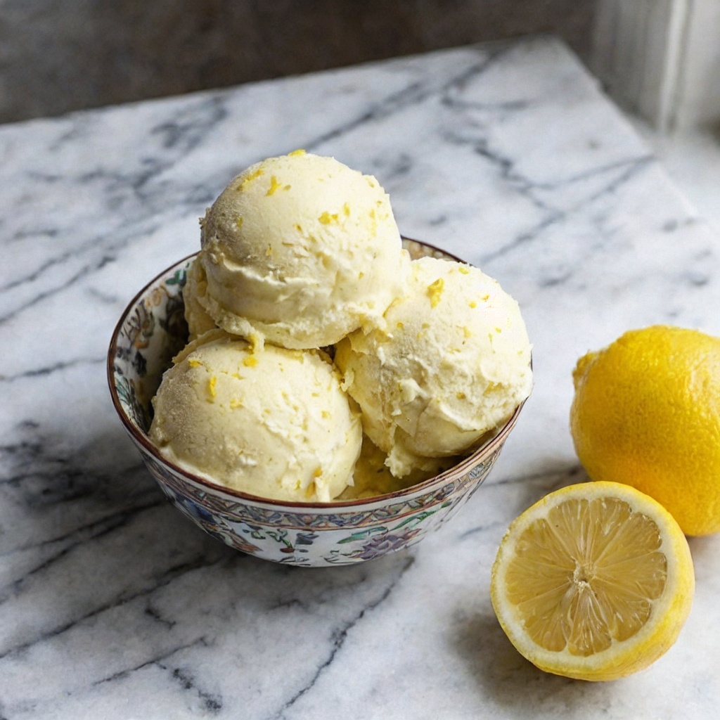 Lemon Ice Cream (Sunshine in a Scoop)