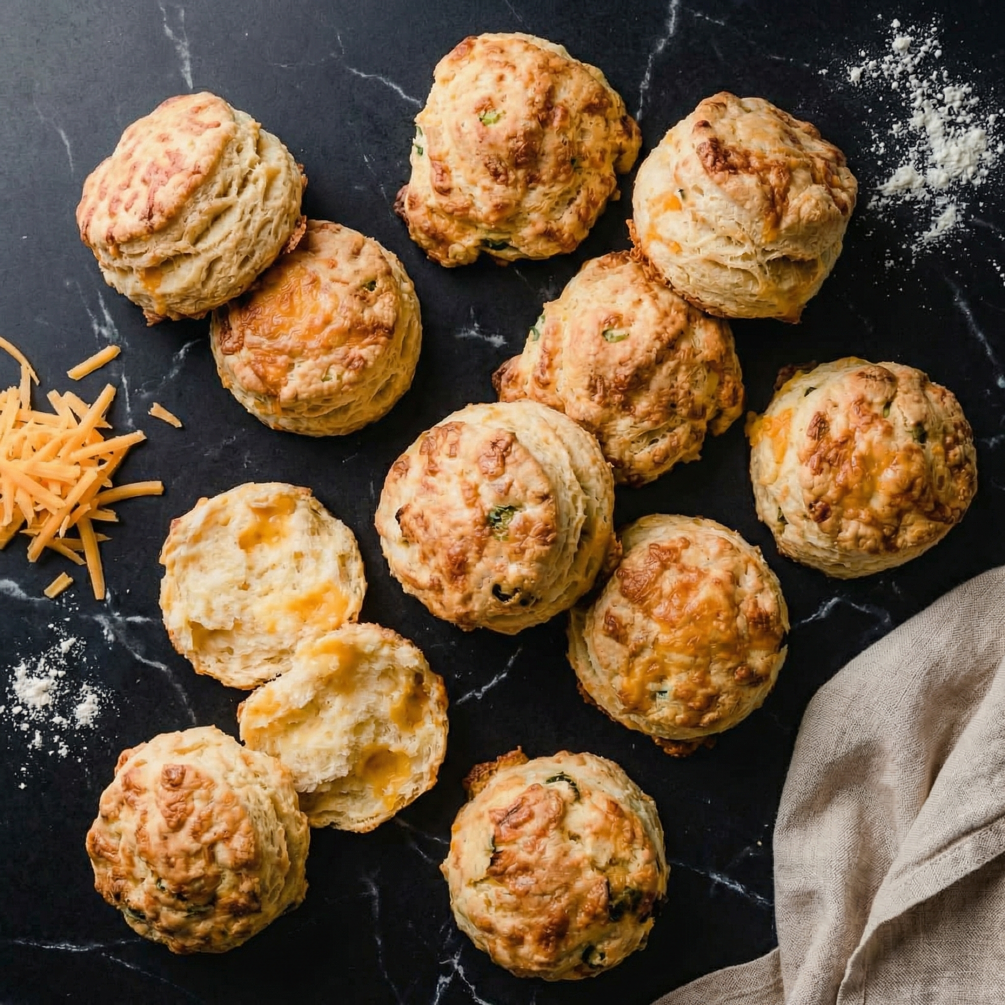 Cheesy, Fluffy, Tangy: How to Make Irresistible Sourdough Cheddar Biscuits at Home