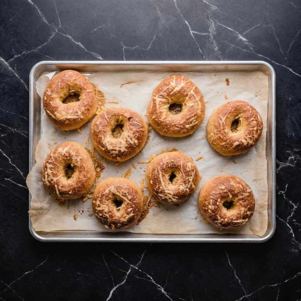 Golden Rings of Flavor: Homemade Sourdough Asiago Bagels That Taste Like a Bakery Dream