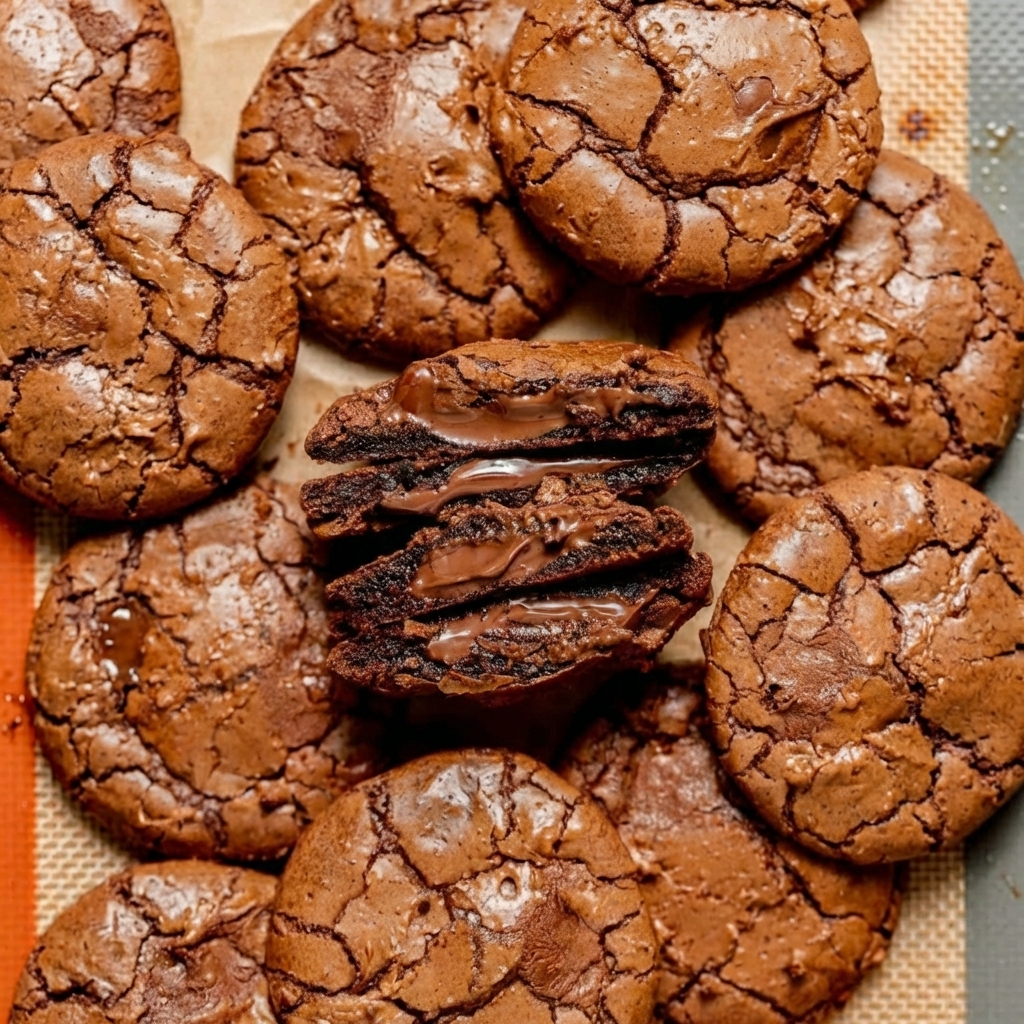 Nutella Cookies: The Ultimate Fudgy, 4-Ingredient Chocolate Hazelnut Cookies