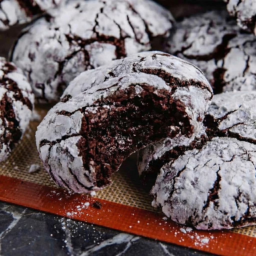 Sourdough Chocolate Crinkle Cookies: Fudgy, Tangy, and Irresistibly Chewy