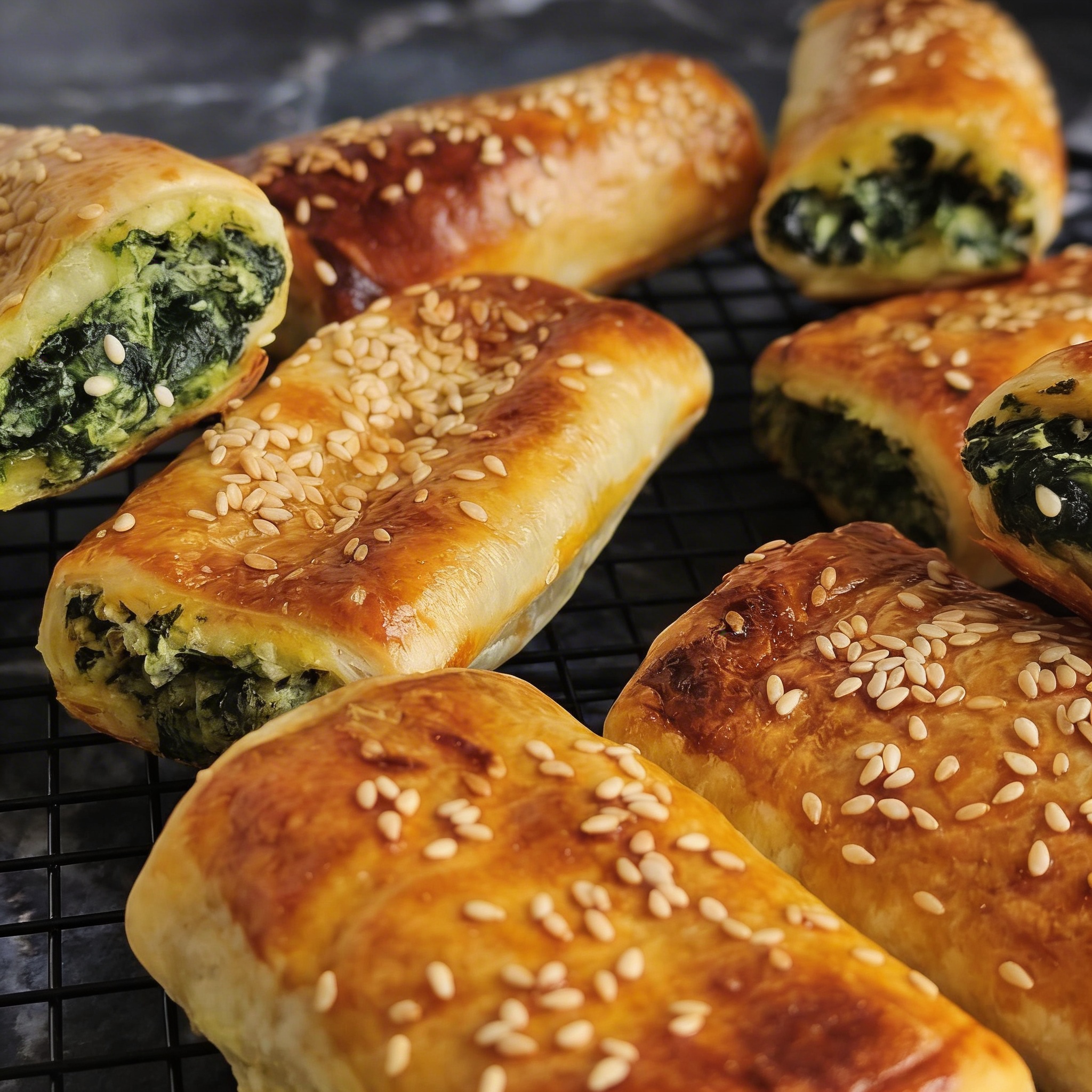 Spinach and Ricotta Rolls: Flaky, Cheesy and Vegetarian