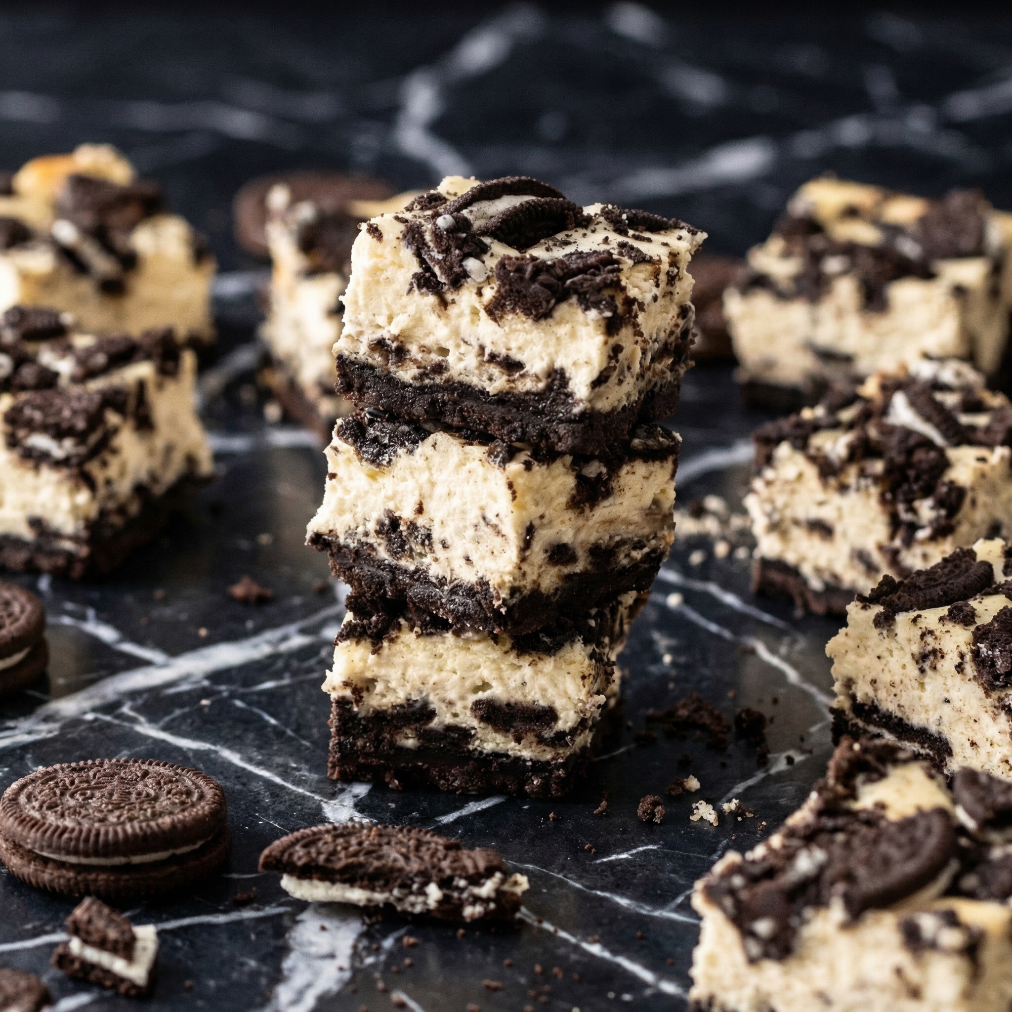 Oreo Cheesecake Bars: Cookies & Cream Perfection