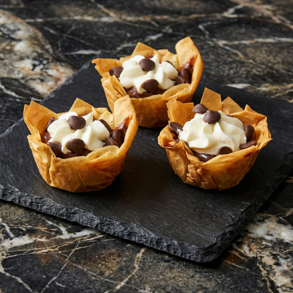 Chocolate Phyllo Cups