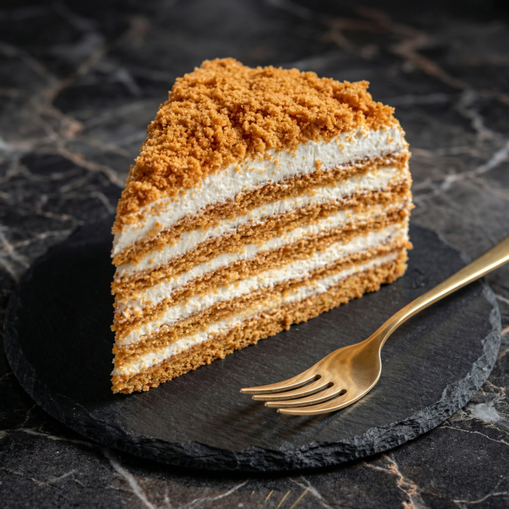 Medovik (Russian Honey Cake)