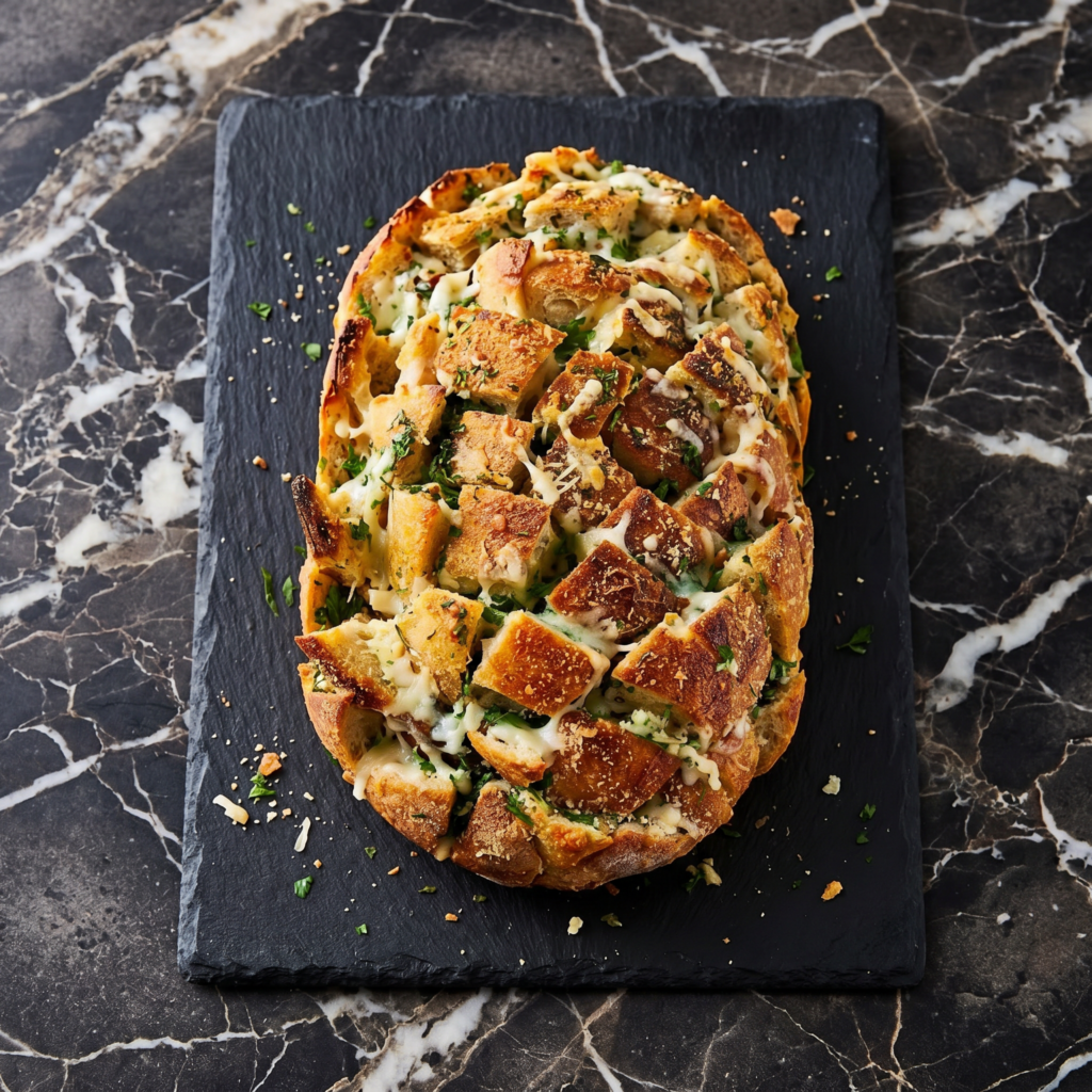 Roasted Garlic & Thyme Torn Bread (Pull-Apart Bread That Steals Dinner)